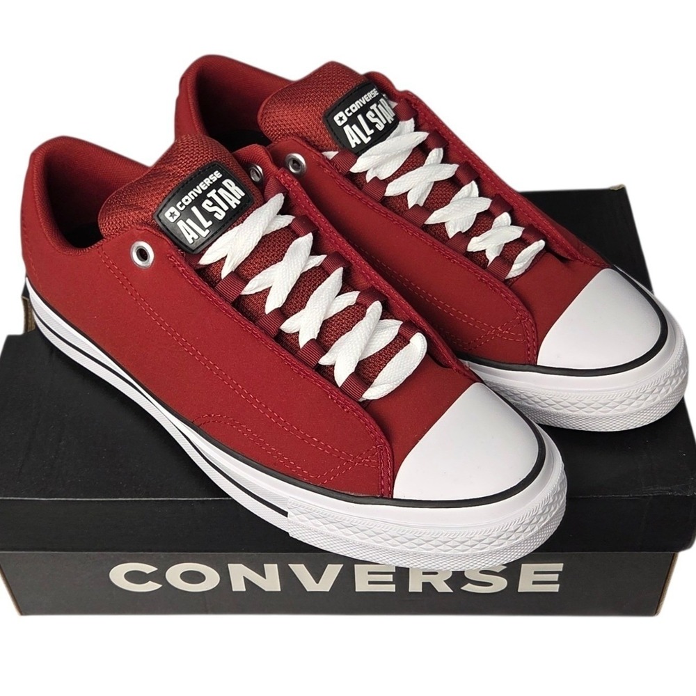 Converse Chuck Taylor All Star Low Puff Sneakers Men 8.5 W10 Red White Shoes NEW